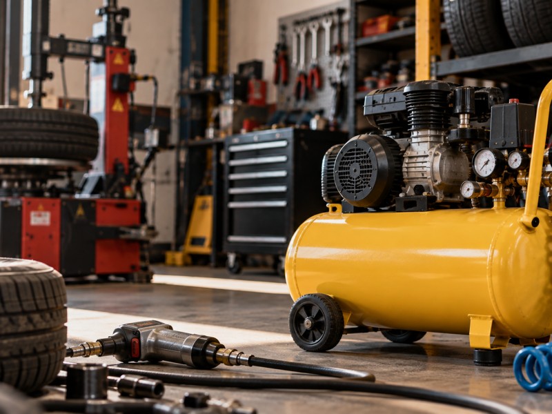 Compressor de ar para borracharia: como escolher o certo e evitar perda de produtividade